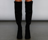 Trendsetter Kniehohe Stollenstiefel